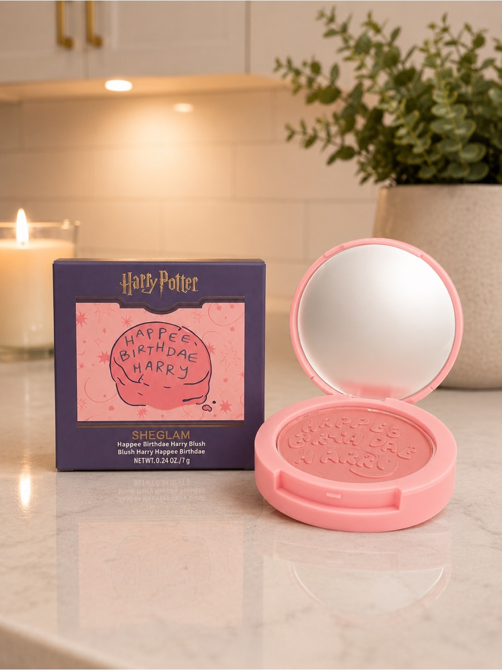 ✨ Harry Potter x SHEGLAM “HAPPEE BIRTHDAE HARRY” Blush ✨ LIMITED EDITION - Picture 2 of 2